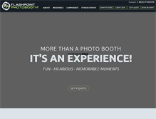 Tablet Screenshot of flashpointphotobooth.com